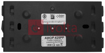 AWOP-625PP Puszka instalacyjna przelotowa 6×2,5mm2