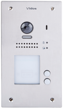 Bramofon cyfrowy 2-przyciskowy, podtynkowy, kamera 2 Mpix, szerokokątny , czytnik kart, VIDOS DUO S1202A VIDOS